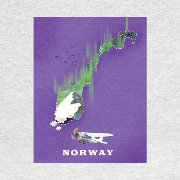 Norway Travel Map by nickemporium1